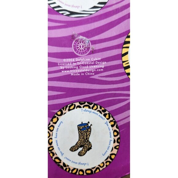 2004 Delphine Cubitt Salad Plates Tapas Appetizer Desert Shoe Boot Design Set 4 - Picture 12 of 14